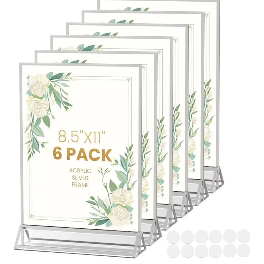 Acrylic Clear Frame 6-Pack